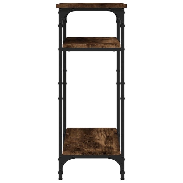 vidaXL sidebord 40x30x75 cm konstrueret træ røget egetræsfarve