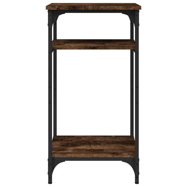vidaXL sidebord 40x30x75 cm konstrueret træ røget egetræsfarve