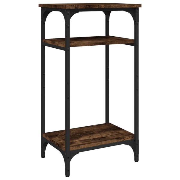 vidaXL sidebord 40x30x75 cm konstrueret træ røget egetræsfarve