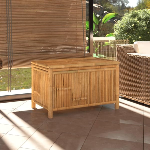 vidaXL Ulkosäilytyslaatikko 90x52x55cm bambu