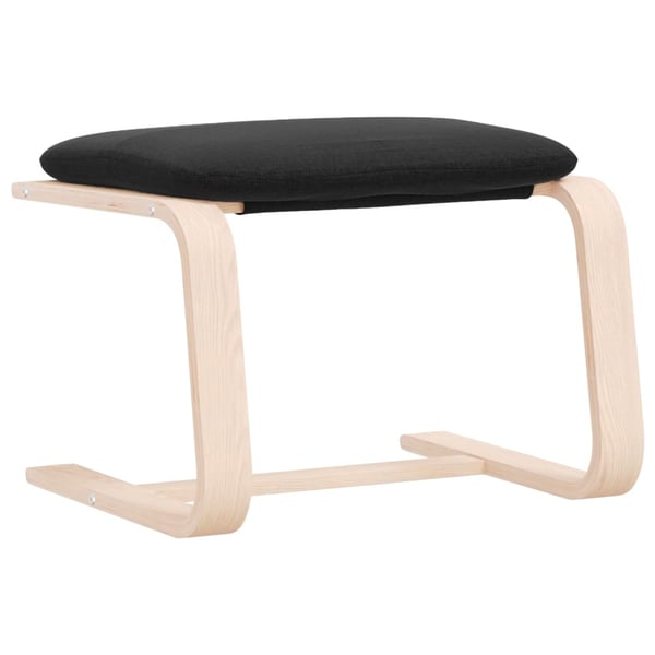vidaXL Fotpall svart 51x41x40 cm tyg