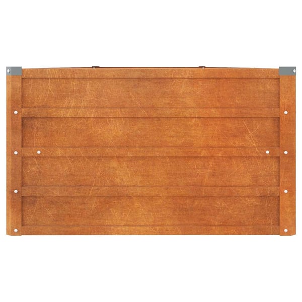vidaXL højbed 400x80x45 cm cortenstål rustfarvet