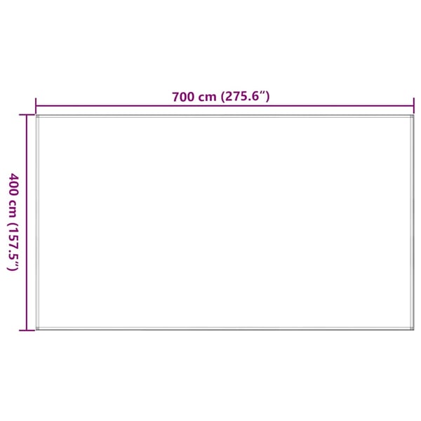vidaXL telttæppe 400x700 cm HDPE gråbrun