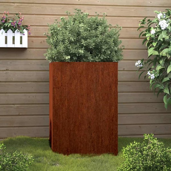 vidaXL Plantekasse 42x38x75 cm cortenstål