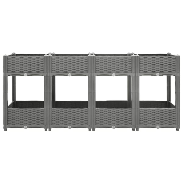 vidaXL højbed 160x40x71 cm polypropylen