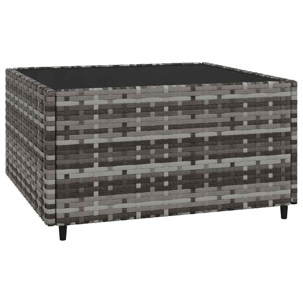 vidaXL loungesæt til haven 3 dele med hynder polyrattan grå