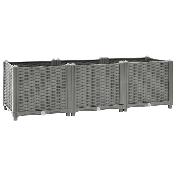 vidaXL højbed 120x40x38 cm polypropylen