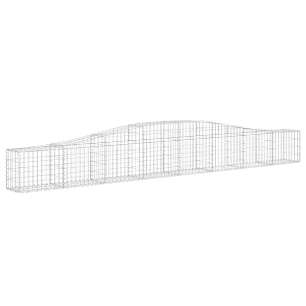 vidaXL Gabionkurver buede 3 stk 400x30x40/60 cm galvanisert jern