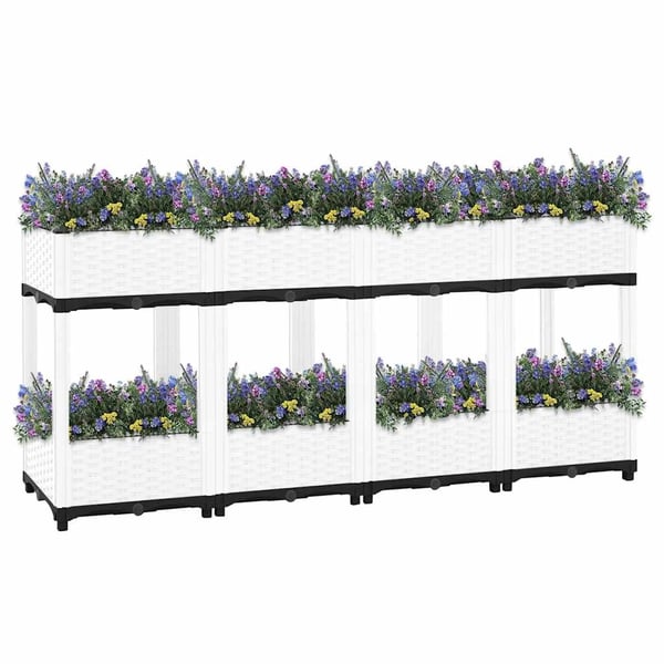 vidaXL Høybed 160x40x71 cm polypropylen