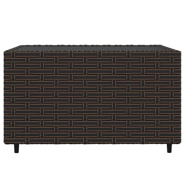 vidaXL loungesæt til haven 3 dele med hynder polyrattan brun