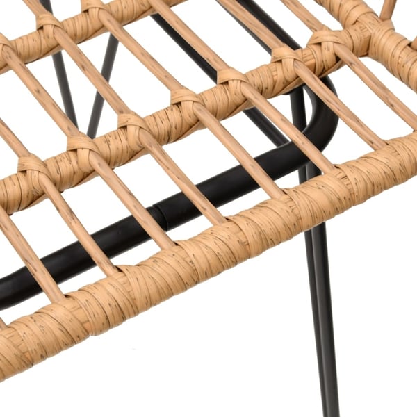 vidaXL spisebordssæt til haven 3 dele polyrattan