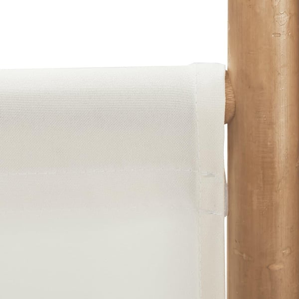 vidaXL Sammenleggbar romdeler 4 paneler 160 cm bambus og lerret