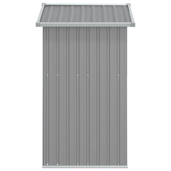 vidaXL haveskur 126x97,5x177 cm galvaniseret stål grå
