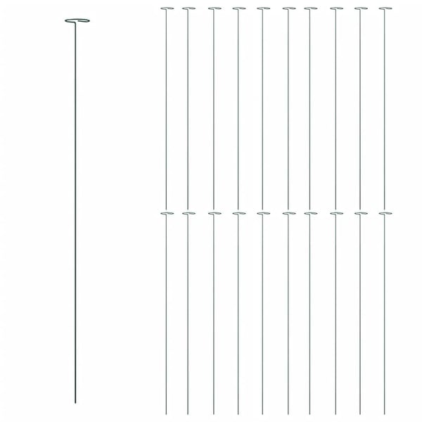 vidaXL Hageplanteplugger 20 stk mørkegrønn 91 cm stål