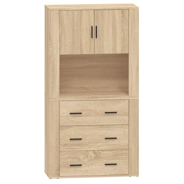 vidaXL Highboard sonoma eik konstruert tre
