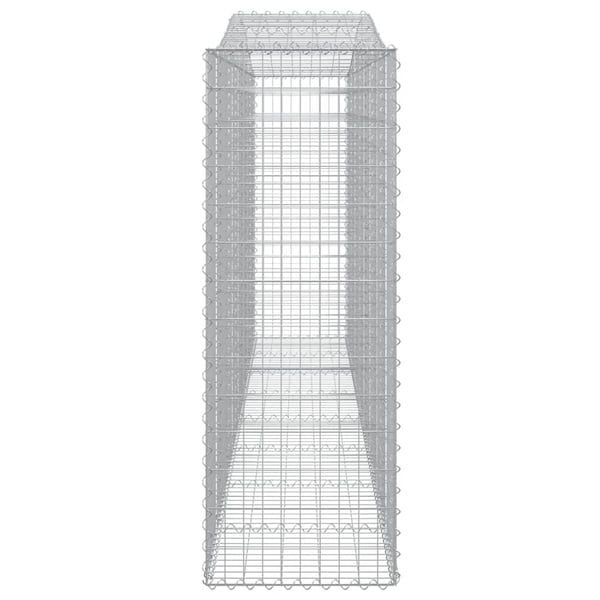 vidaXL Gabionkurver buede 3 stk 400x50x140/160 cm galvanisert jern