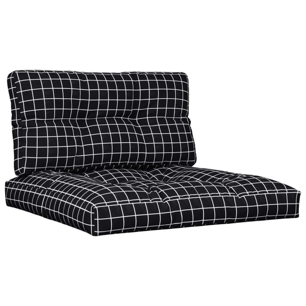 vidaXL pallehynder 2 stk. stof ternet sort
