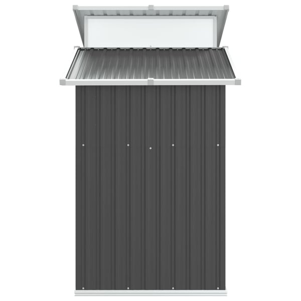 vidaXL Hageskur antrasitt 270x130x208,5 cm galvanisert stål