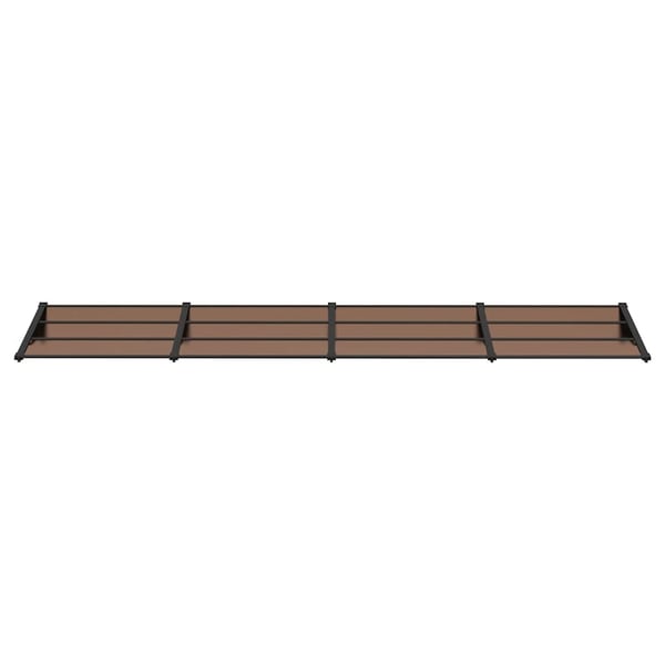 vidaXL Skjermtak svart 396x90 cm polykarbonat