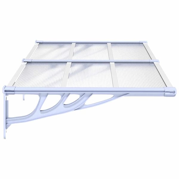 vidaXL dørbaldakin 152,5x90 cm polycarbonat grå og transparent