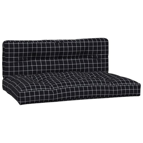 vidaXL pallehynder 2 stk. stof ternet sort