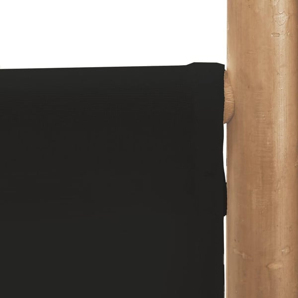 vidaXL 6-panels rumdeler 240 cm foldbar bambus og kanvas