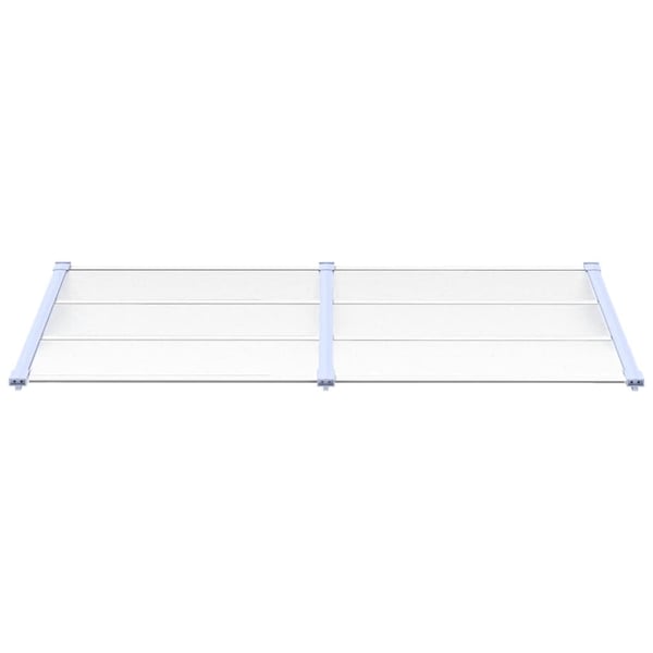 vidaXL dørbaldakin 199x90 cm polycarbonat grå og transparent