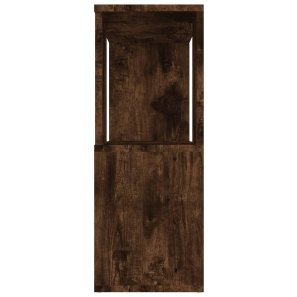 vidaXL bogreol/rumdeler 80x24x63 cm røget egetræsfarve