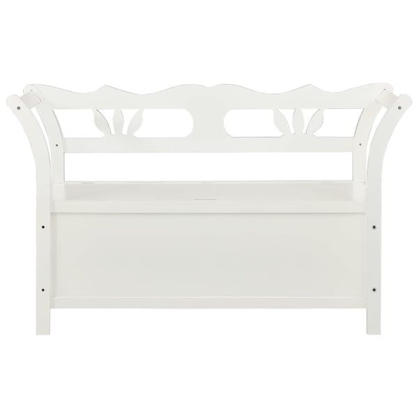 vidaXL Benk hvit 107x45x75,5 cm heltre gran