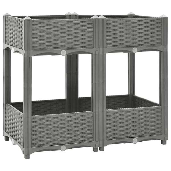 vidaXL højbed 80x40x71 cm polypropylen