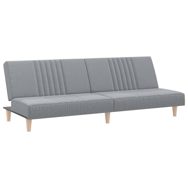 vidaXL sovesofa stof lysegrå