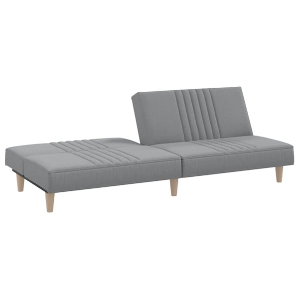 vidaXL sovesofa stof lysegrå