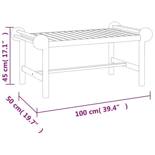 vidaXL Loungegrupp 4 delar massiv teak