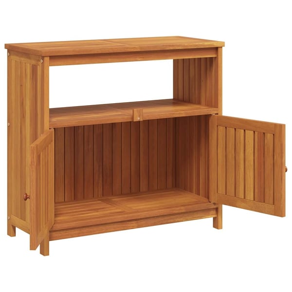 vidaXL Hagekonsollbord 80x35x75 cm heltre akasie