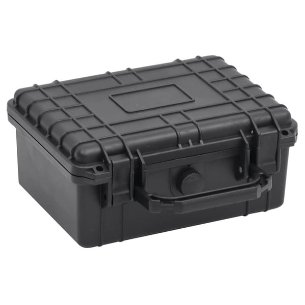 vidaXL Bärbar skyddsväska svart 24x19x11 cm PP