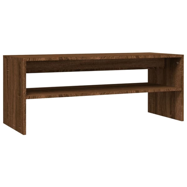 vidaXL sofabord 100x40x40 cm konstrueret træ brun egetræsfarve