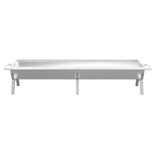 vidaXL grillbakke 158x42x31 cm rustfrit stål sølvfarvet