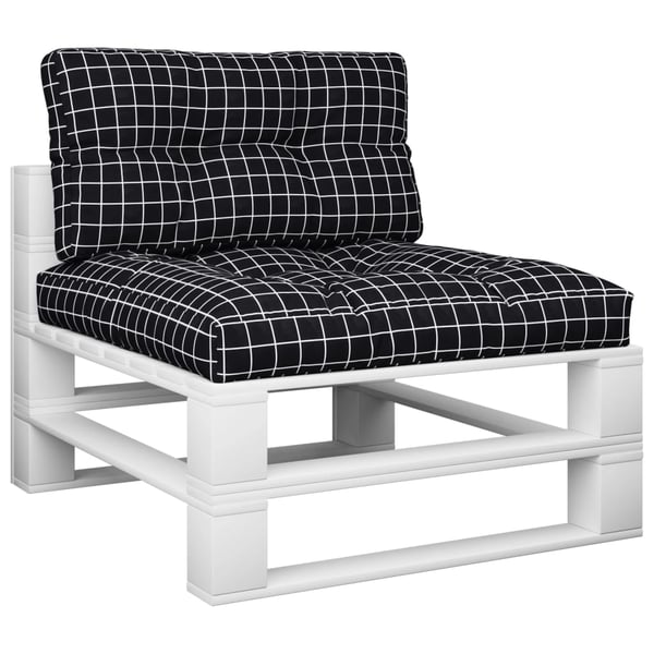 vidaXL pallehynder 2 stk. stof ternet sort