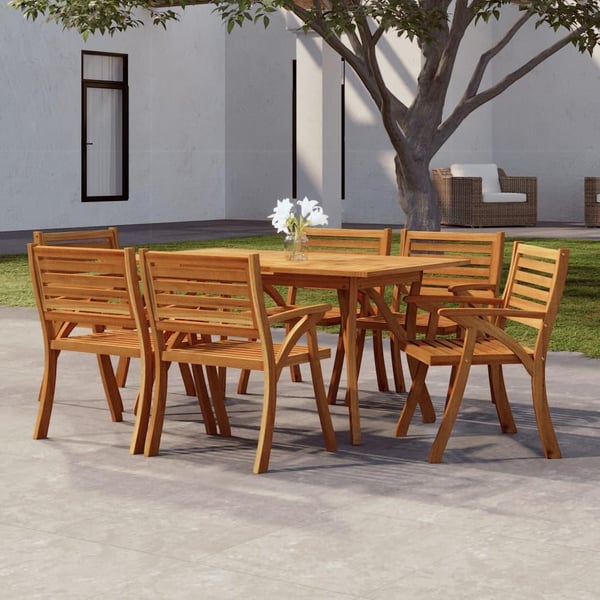 vidaXL havebord 150x90x75 cm massivt akacietræ