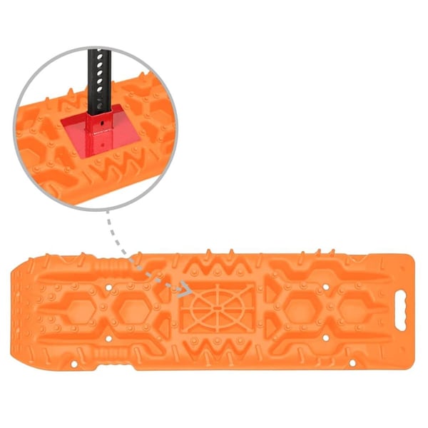 vidaXL Trekkbrett 2 stk oransje 107x31x7 cm nylon