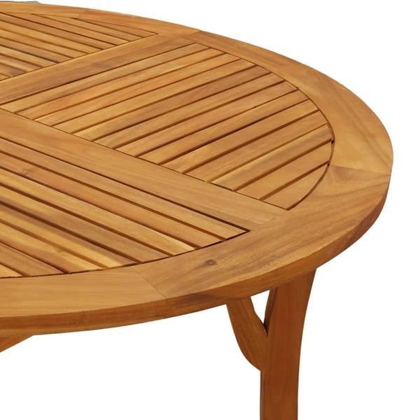 vidaXL Hagebord Ø 110 cm heltre akasie