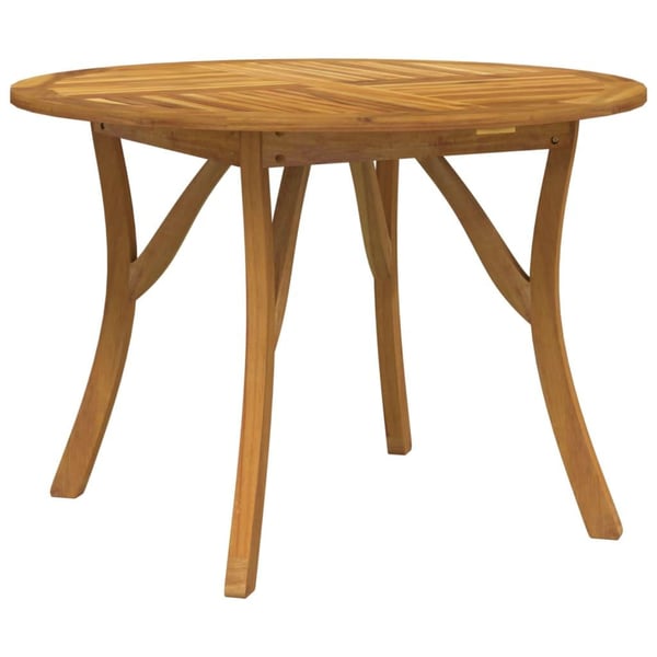 vidaXL Hagebord Ø 110 cm heltre akasie