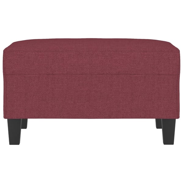 vidaXL fodskammel 70x55x41 cm stof vinrød