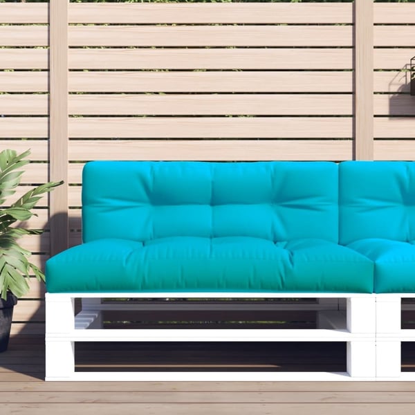 vidaXL pallehynde 120x40x12 cm stof turkis