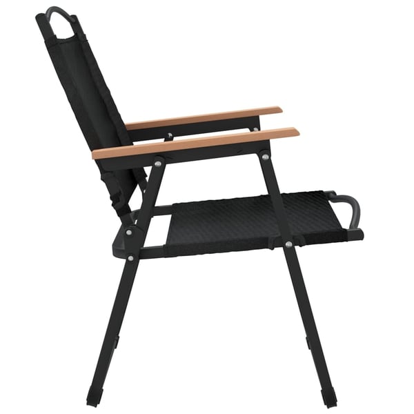 vidaXL campingstole 2 stk. 54x55x78 cm oxfordstof sort