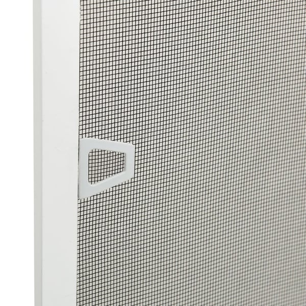 vidaXL Insektskjerm for vindu hvit 90x120 cm
