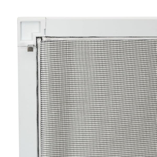 vidaXL Insektskjerm for vindu hvit 90x120 cm
