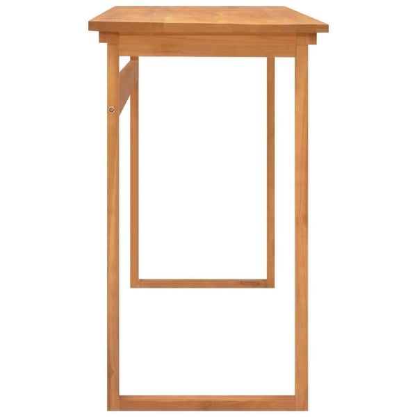 vidaXL skrivebord 120x45x75 cm massivt teaktræ