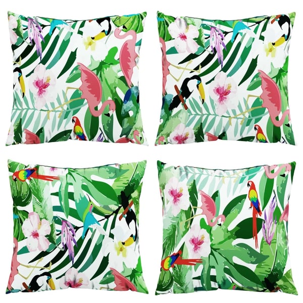 vidaXL pyntepuder 4 stk. 60x60 cm stof flerfarvet
