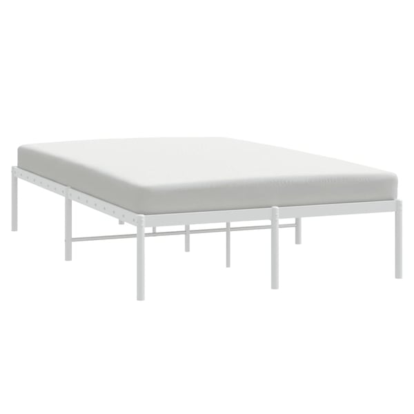 vidaXL sengeramme 120x200 cm metal hvid